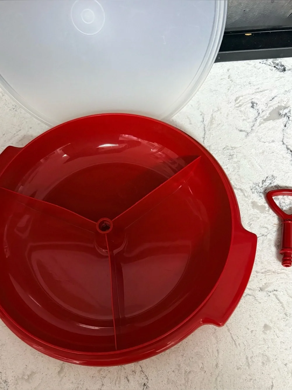 Vintage Tupperware Suzette Divided Relish/Serving Tray (Model #608)